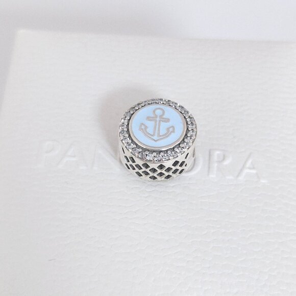 Pandora Anchor Sterling Silver Charm Bead S925 Silver with box - Picture 5 of 7